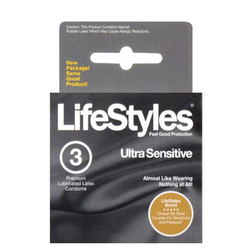 Lifestyles Ultra Sensitive - Box of 3