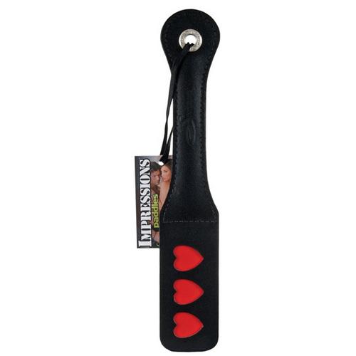Sportsheets 12" Leather Heart Impression Paddle