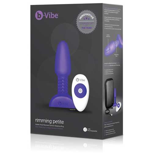 b-Vibe Petite Rimming Plug - Purple