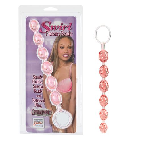Swirl Pleasure Beads - Pink