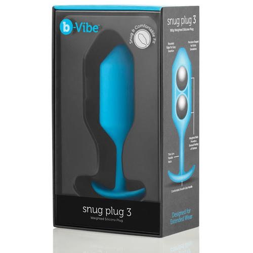 b-Vibe Weighted Snug Plug 3 - .180 g Teal