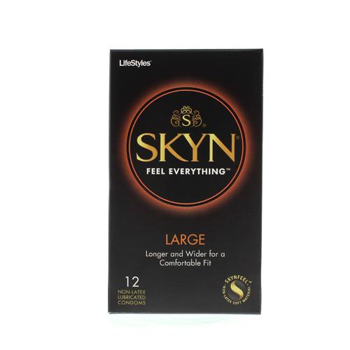 Lifestyles Skyn Large Lubricated Condoms - 12 Pack