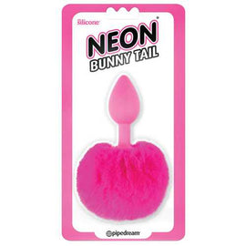 Neon Luv Touch Bunny Tail - Pink