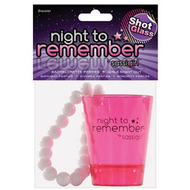 Night to Remember Shot Glass Bracelet by sassigirl - Pink