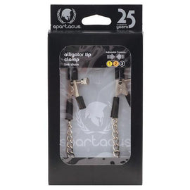 Spartacus Adjustable Alligator Nipple Clamps w/Link Chain