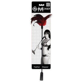 Sex & Mischief Feather Slapper - Red/Black Feathers